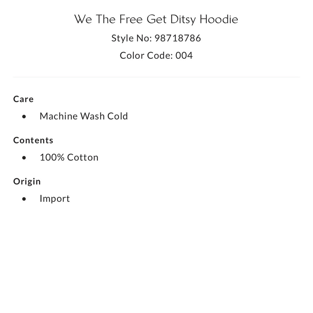 We The Free Get Ditsy Hoodie - Picture 6 of 6